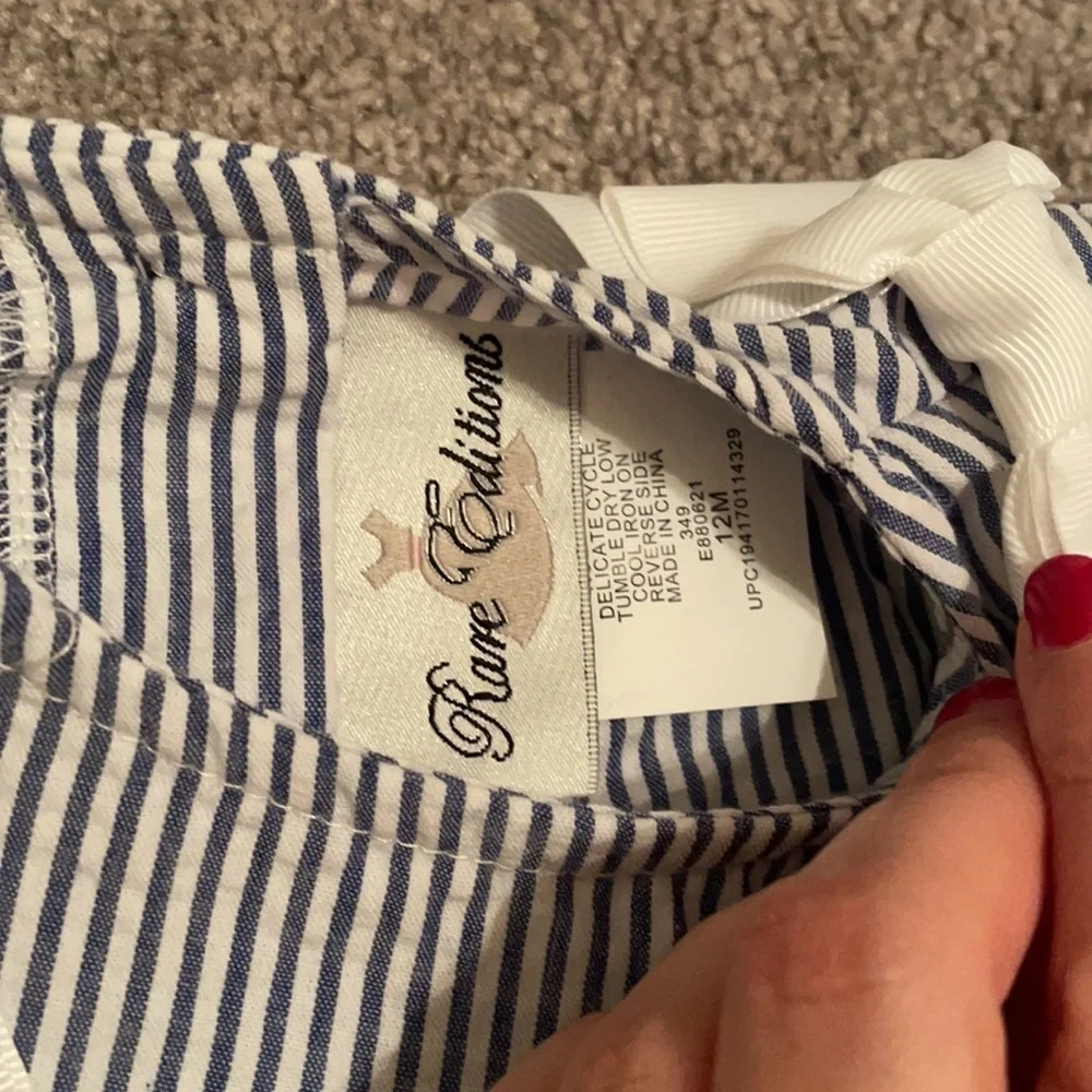 Rare Editions Navy Stripe Set